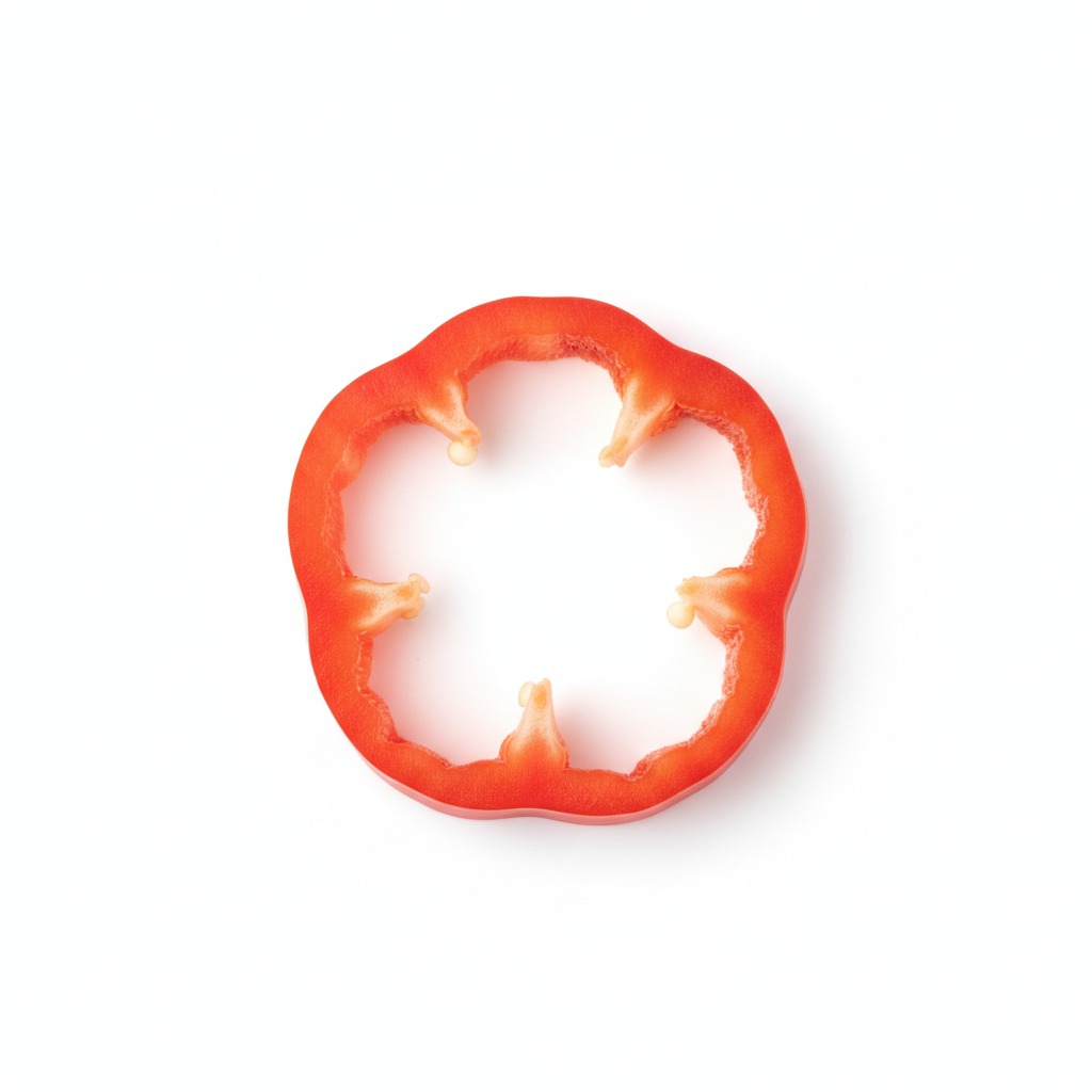 Red Bell Pepper Slice