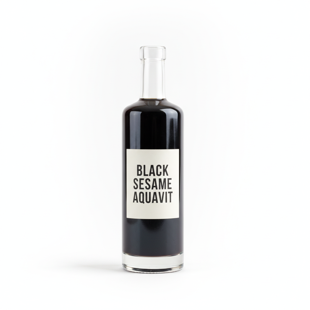 Black Sesame-Infused Krogstad Aquavit